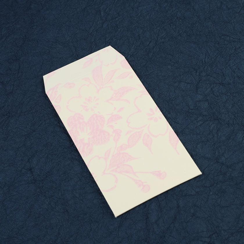 【ポチ袋】(大) 桜 白地 (2枚) | 唐紙 | 唐源