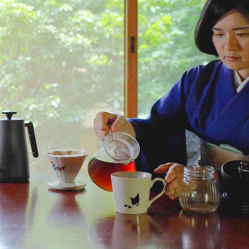 【マグカップ】温感 千鳥 (花と鳥) | 美濃焼 | 丸モ高木陶器