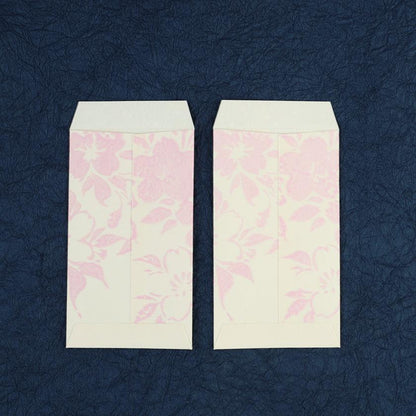 【ポチ袋】(大) 桜 白地 (2枚) | 唐紙 | 唐源