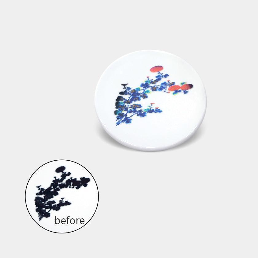 【マグカバー】温感 千鳥 (花と鳥) | 美濃焼 | 丸モ高木陶器
