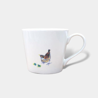 【マグカップ】温感 千鳥 (花と鳥) | 美濃焼 | 丸モ高木陶器