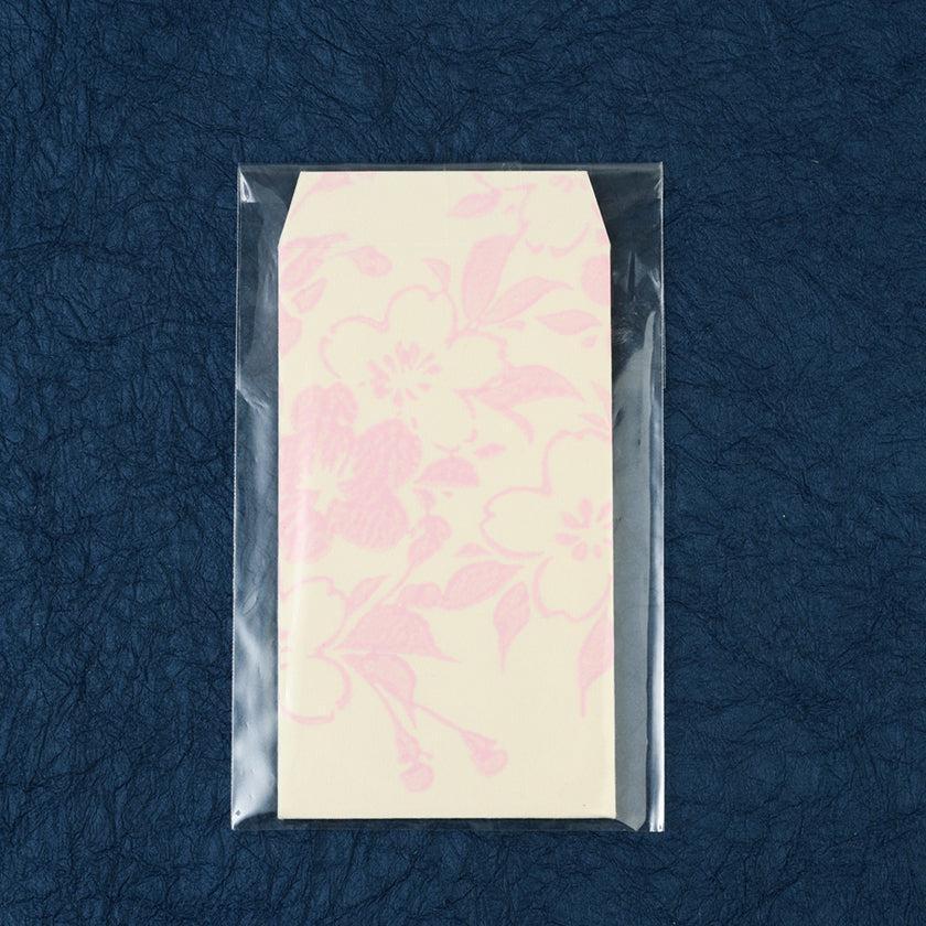 【ポチ袋】(大) 桜 白地 (2枚) | 唐紙 | 唐源