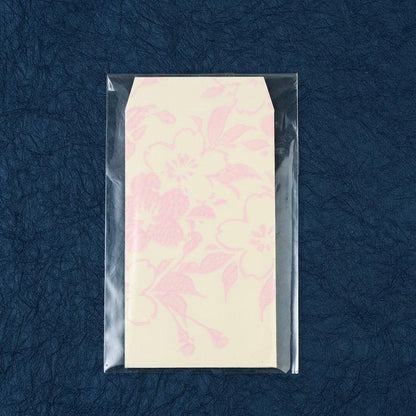 【ポチ袋】(大) 桜 白地 (2枚) | 唐紙 | 唐源