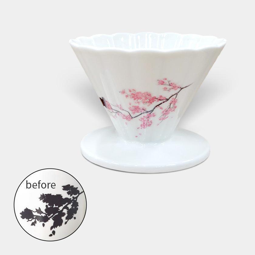 【コーヒーフィルター】温感 桜 | 美濃焼 | 丸モ高木陶器
