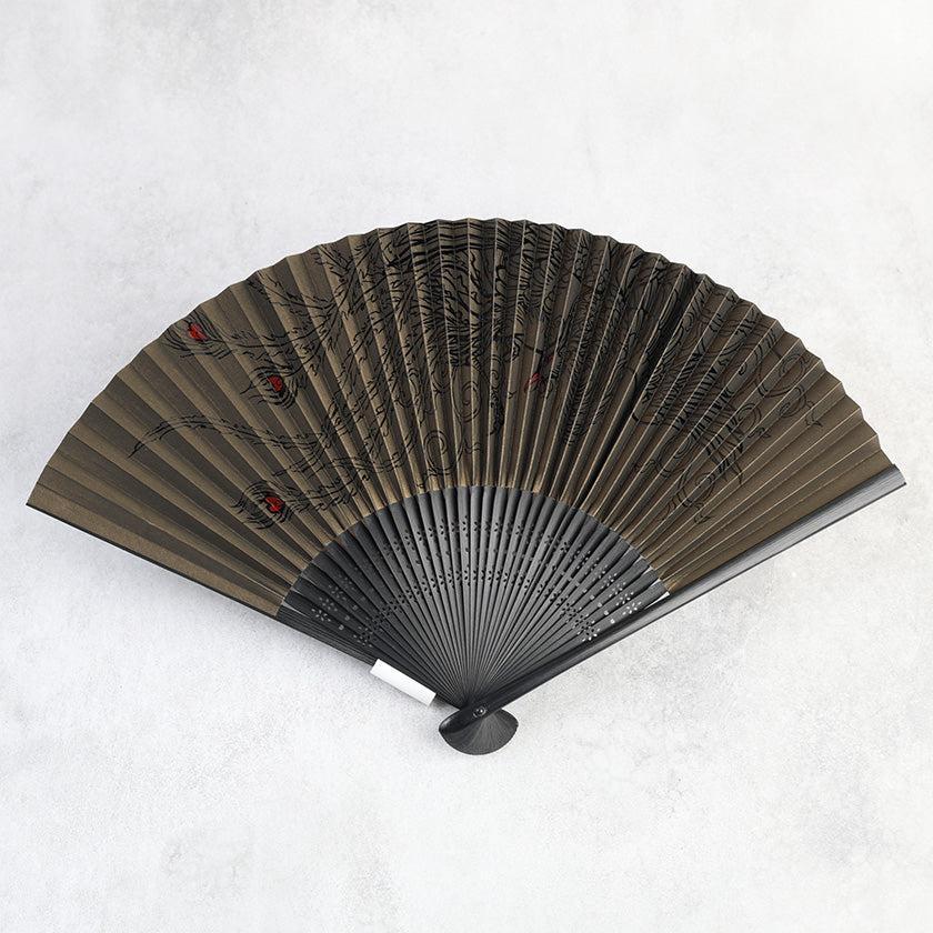 【扇子】男持 (7.5寸) 漆絵 鳳凰 (扇子袋付) | 名古屋扇子 | 末廣堂