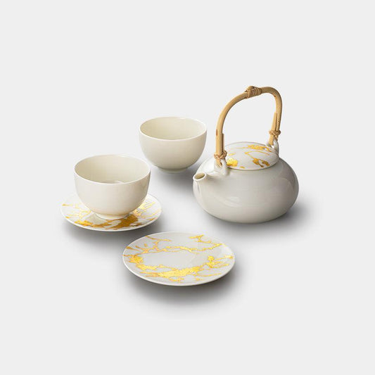 金澤金箔 RS marble 茶壺杯碟套裝 箔一