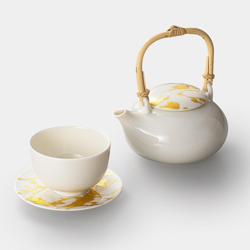 金澤金箔 RS marble 茶壺杯碟套裝 箔一