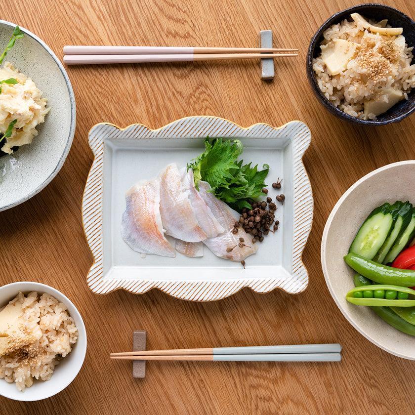 【箸】HASHIKURA SEASON 01 オーク 八角 箸置付 ギフト箱付 (食洗対応) | 若狭の塗箸 | 箸蔵まつかん