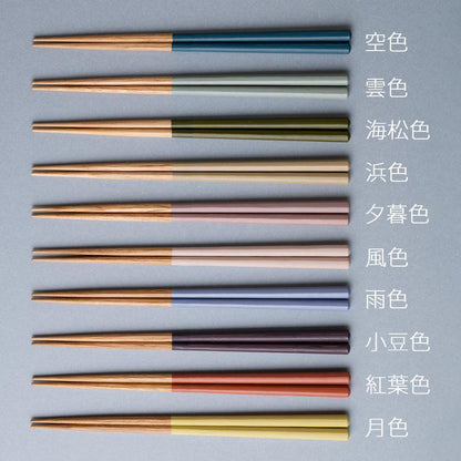 【箸】HASHIKURA SEASON 01 オーク 八角 22.5cm (食洗対応) | 若狭の塗箸 | 箸蔵まつかん