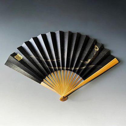【扇子】月想扇 三日月想 あまの川 | 唐紙 | 景美風月