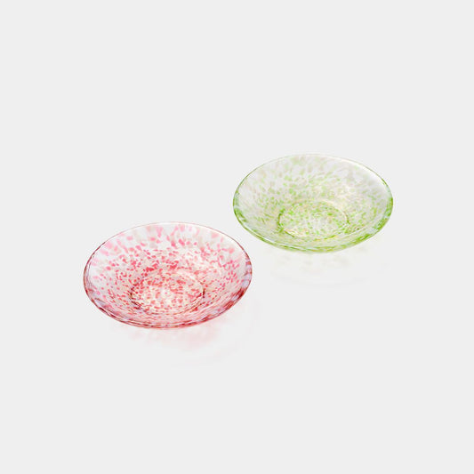 【豆皿】ギフトセットペア | 津軽びいどろ | 北洋硝子 (アデリア)