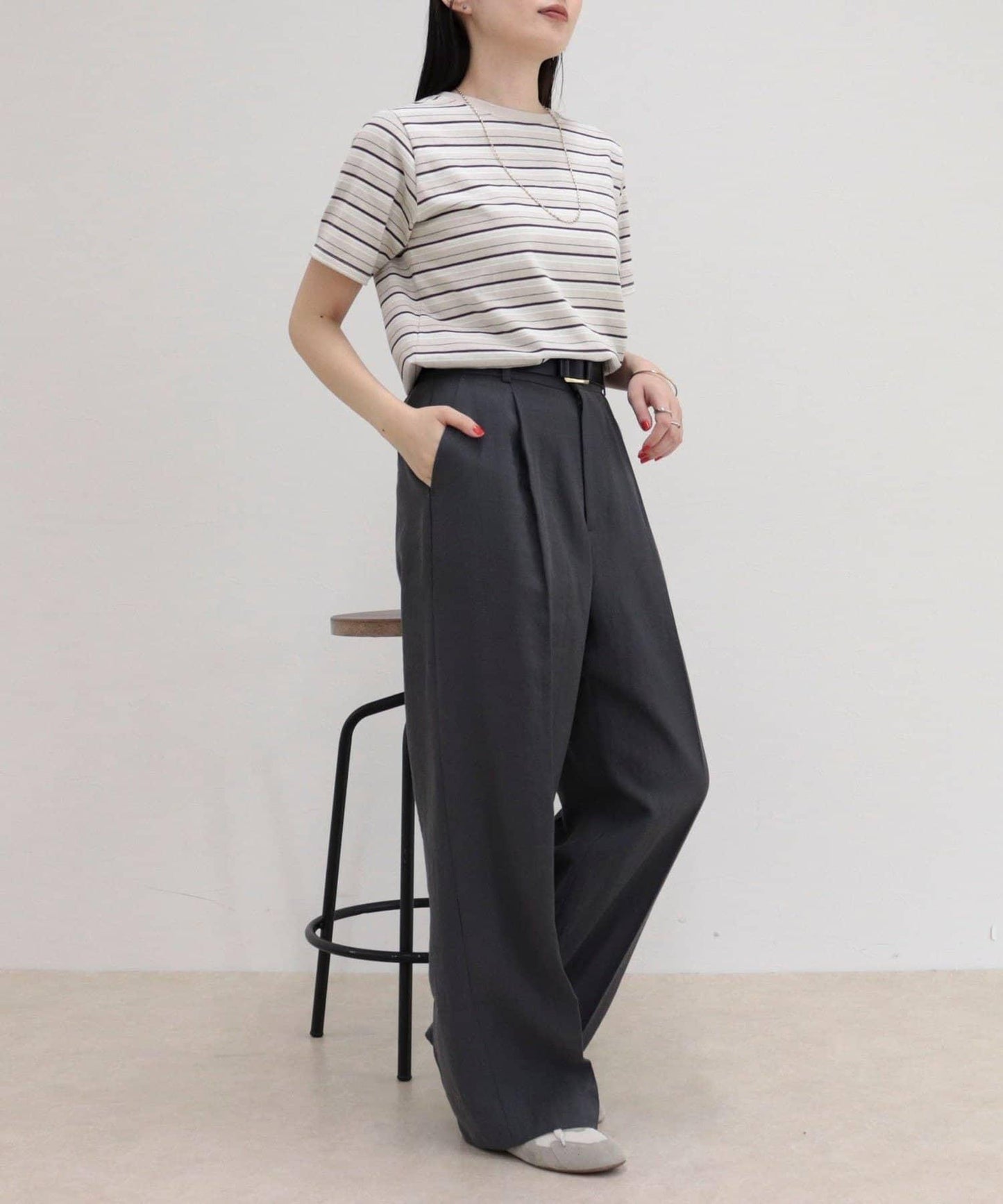 減輕汗漬 平紋針織 Basic T恤