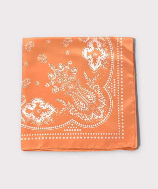 意大利製造 頭巾佩斯利圖案 絲巾