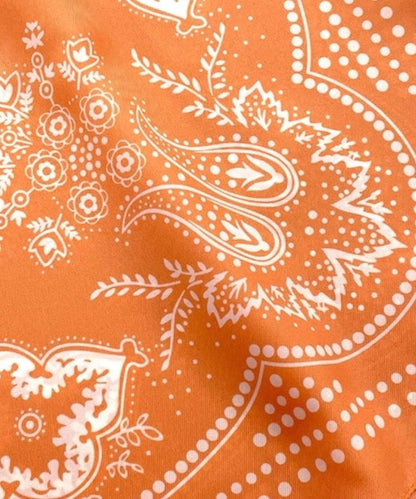 意大利製造 頭巾佩斯利圖案 絲巾