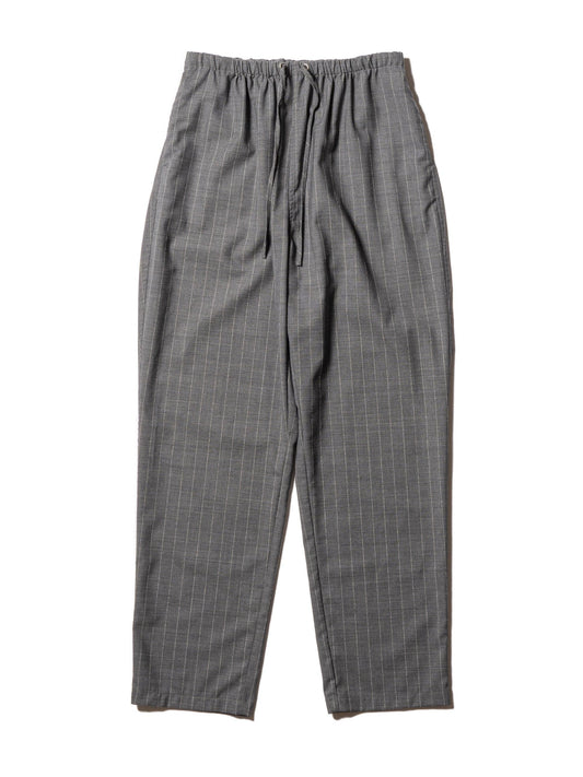 RESEARCHED EASY PANTS WOOL SATIN CHALK STRIPE 褲子