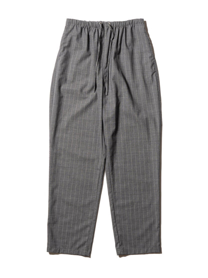 RESEARCHED EASY PANTS WOOL SATIN CHALK STRIPE 褲子