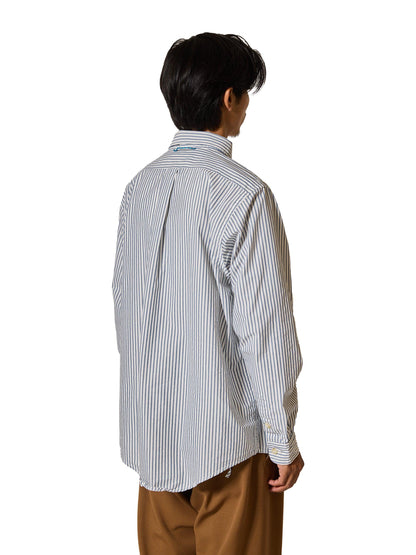 寬條紋 棉混紡 ORGANIZED B.D.SHIRT 襯衫