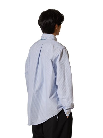 寬條紋 棉混紡 ORGANIZED B.D.SHIRT 襯衫