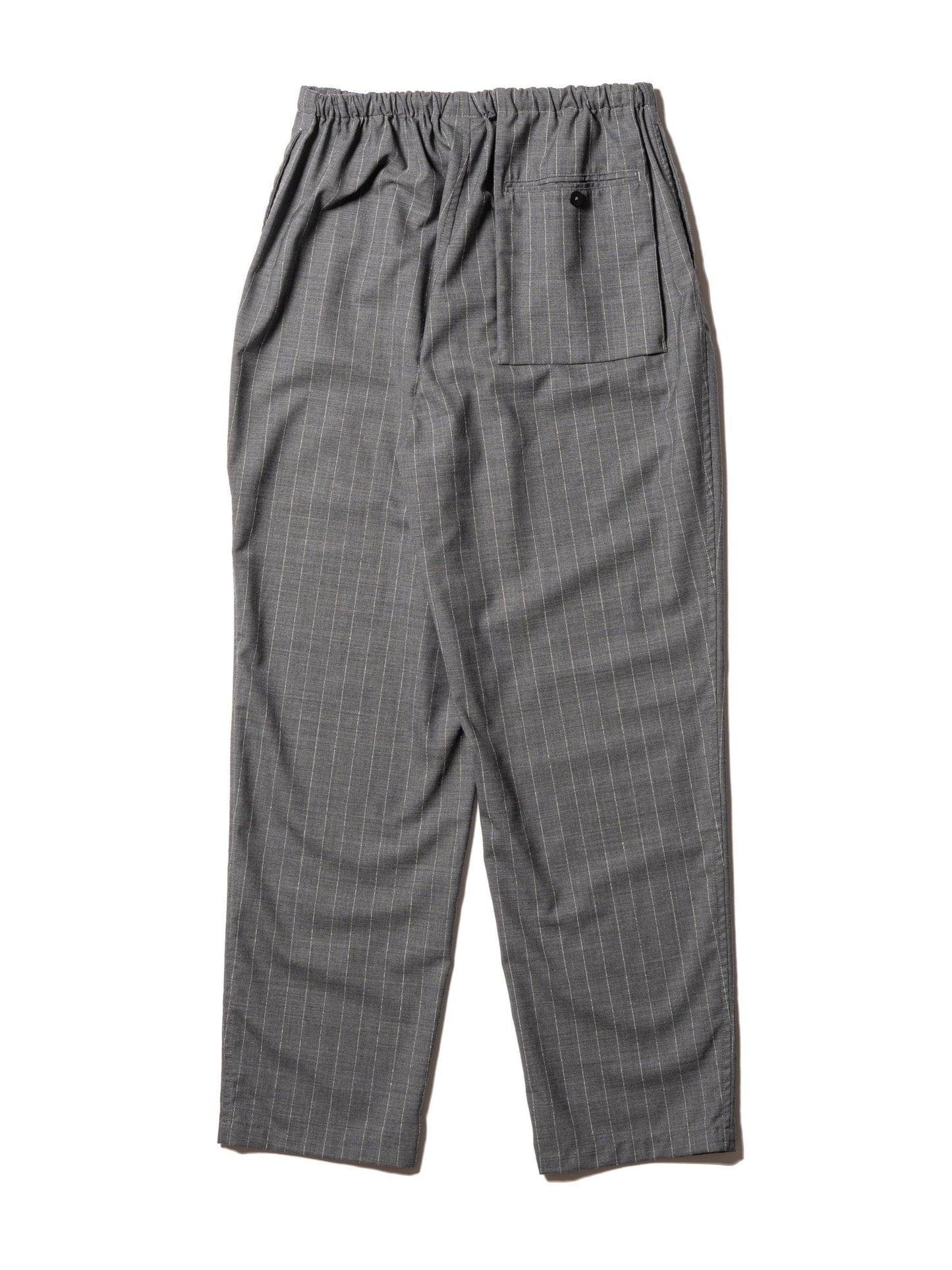 RESEARCHED EASY PANTS WOOL SATIN CHALK STRIPE 褲子