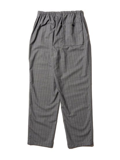 RESEARCHED EASY PANTS WOOL SATIN CHALK STRIPE 褲子