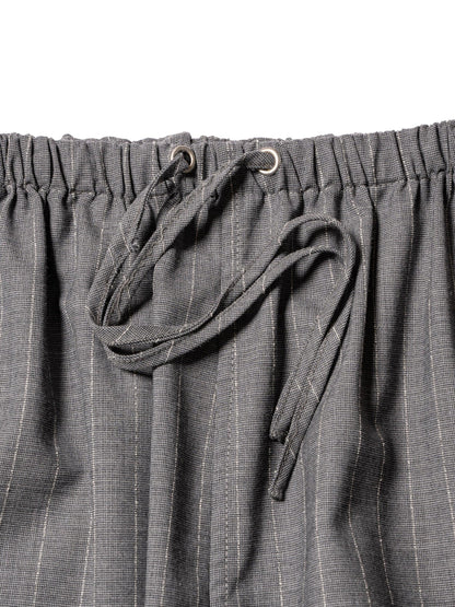 RESEARCHED EASY PANTS WOOL SATIN CHALK STRIPE 褲子