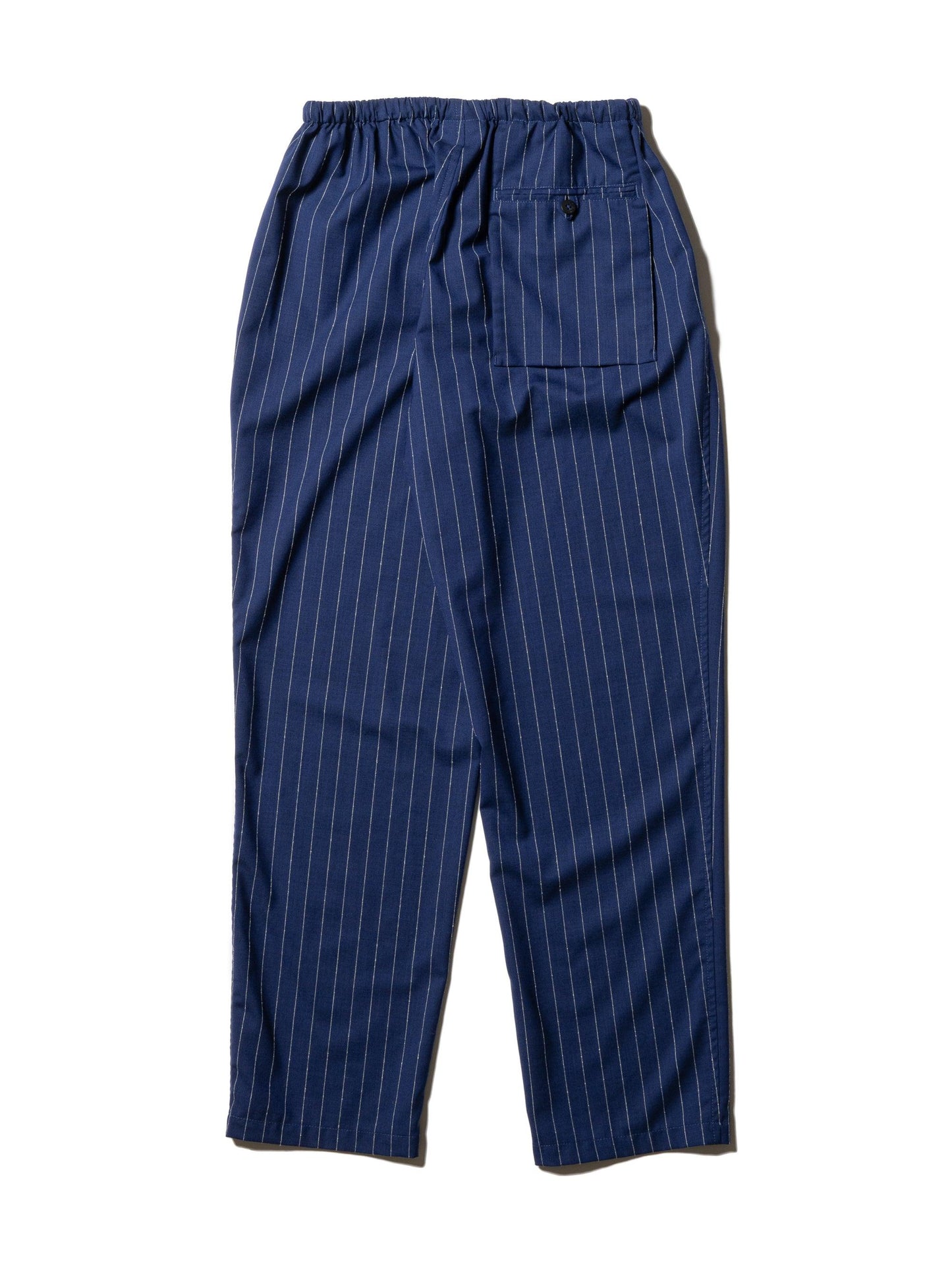 RESEARCHED EASY PANTS WOOL SATIN CHALK STRIPE 褲子