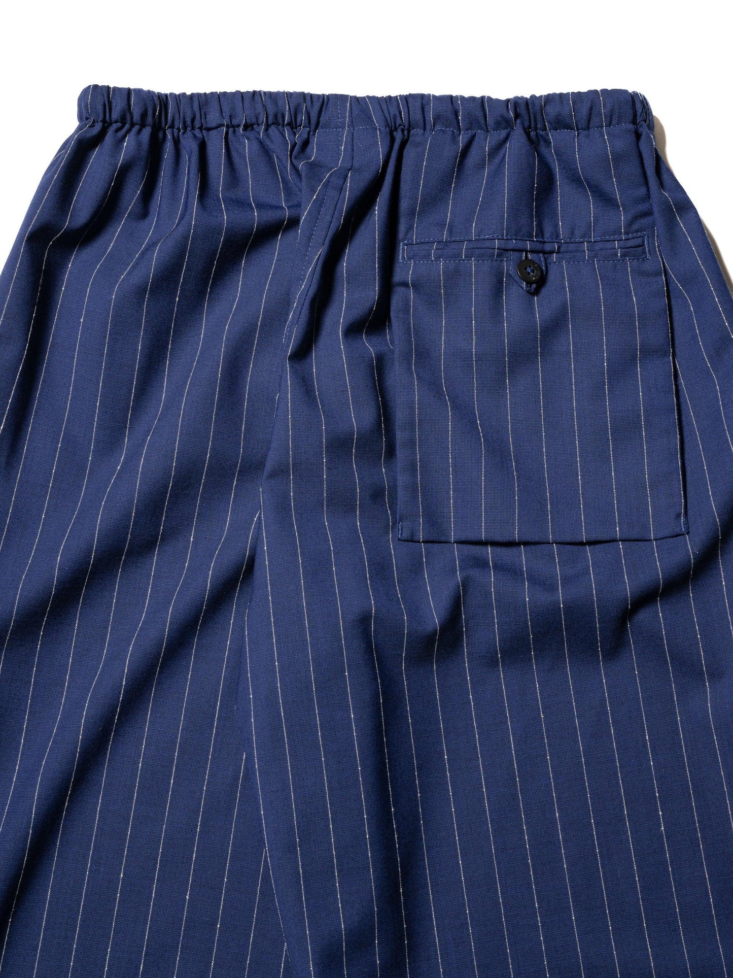 RESEARCHED EASY PANTS WOOL SATIN CHALK STRIPE 褲子