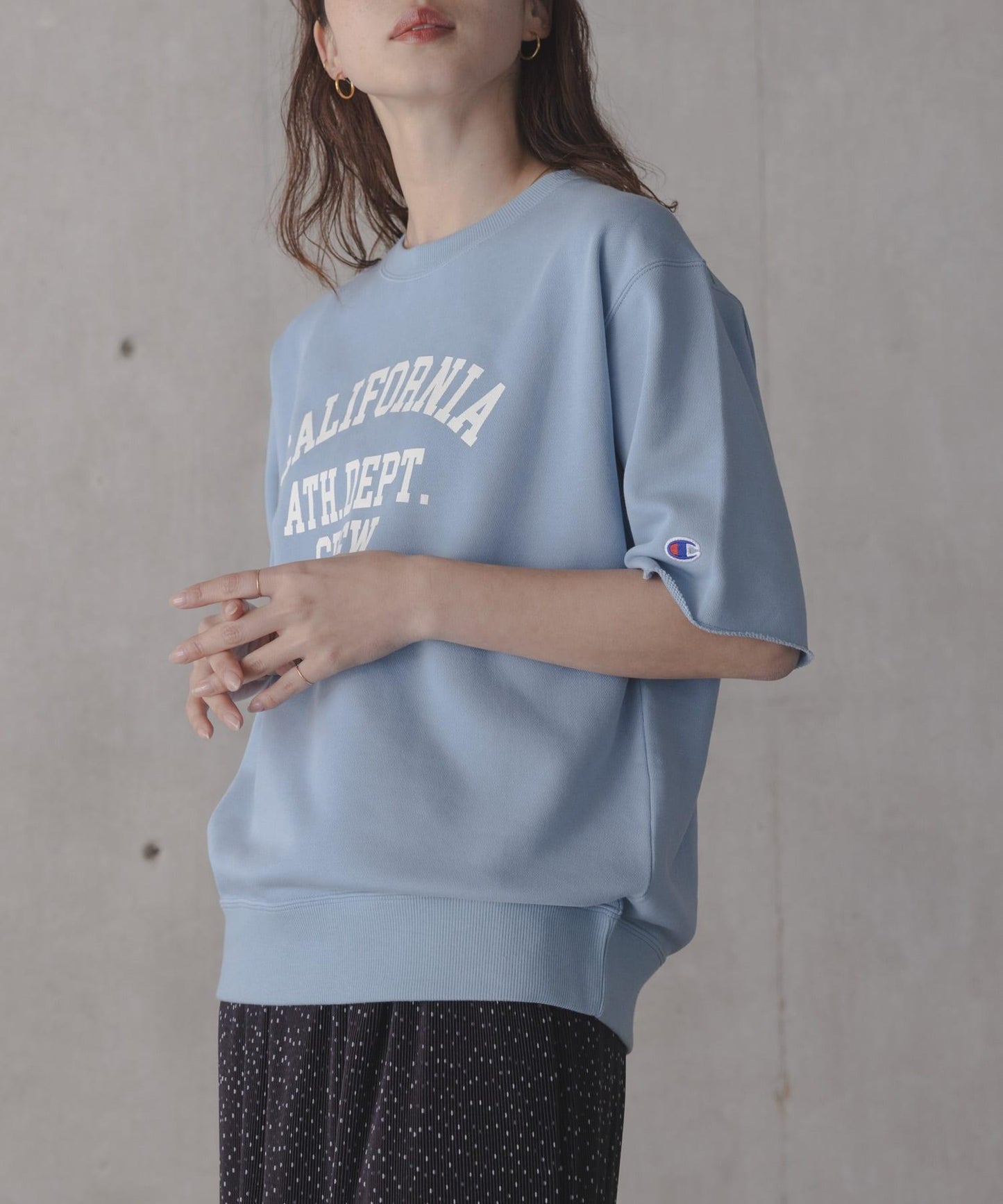 聯名 CHAMPION×Sonny Label 標誌印花 衛衣面料 T恤