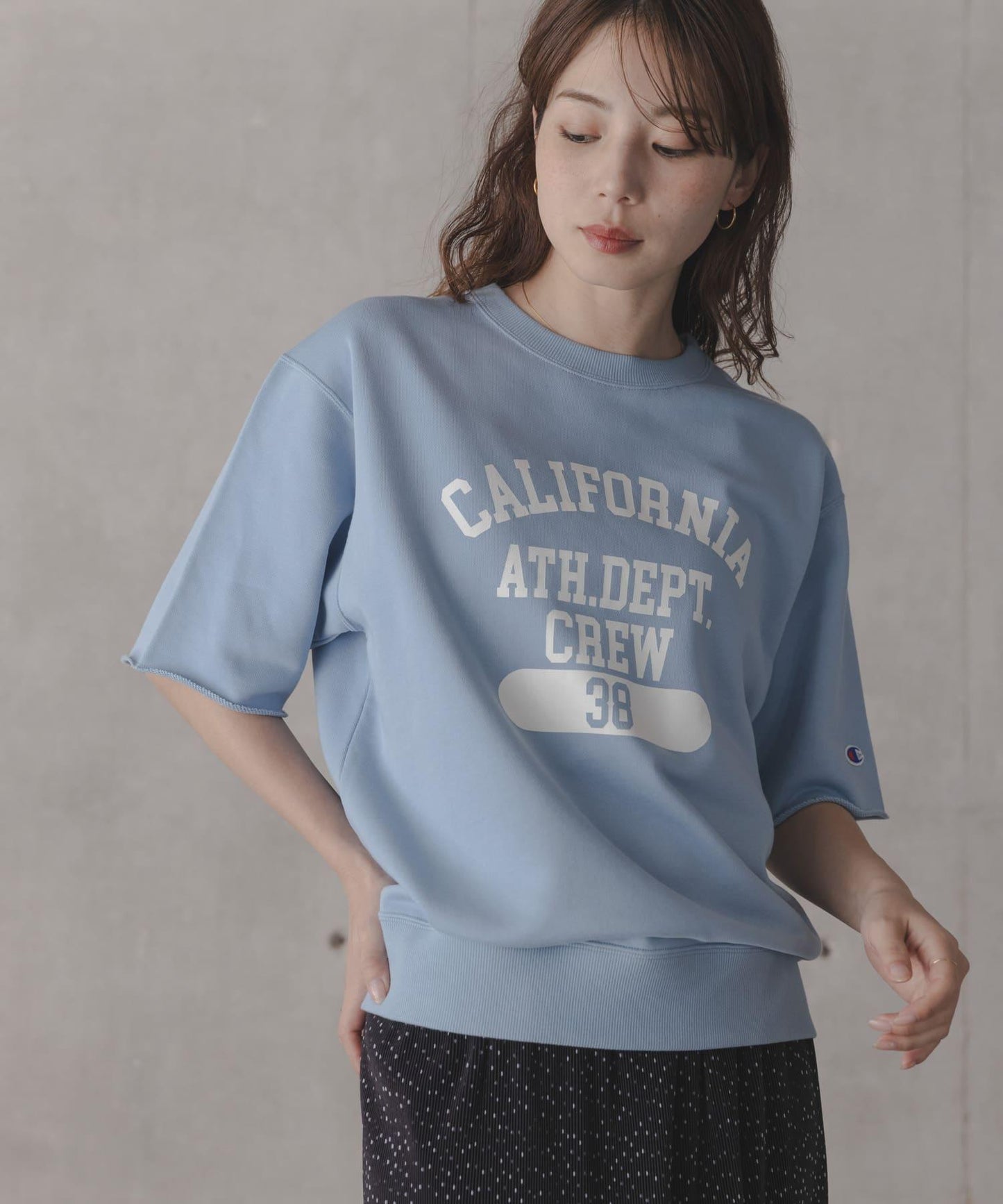 聯名 CHAMPION×Sonny Label 標誌印花 衛衣面料 T恤
