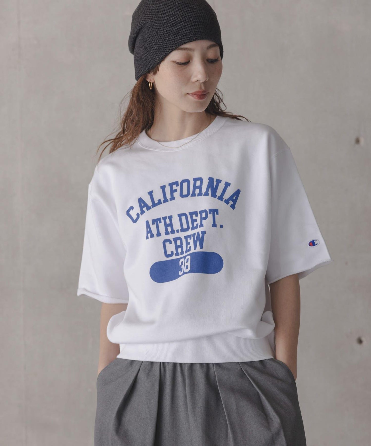 聯名 CHAMPION×Sonny Label 標誌印花 衛衣面料 T恤