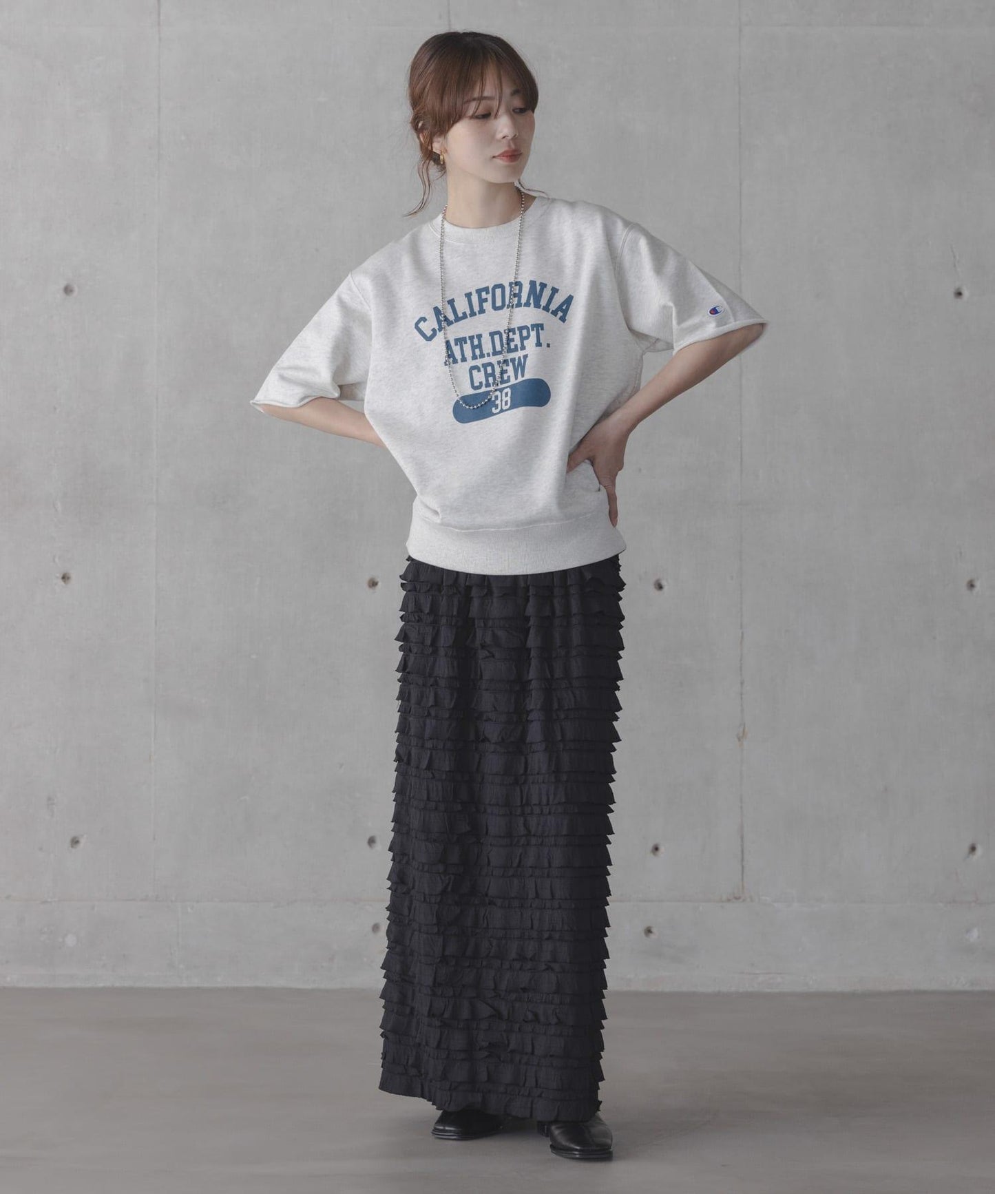 聯名 CHAMPION×Sonny Label 標誌印花 衛衣面料 T恤