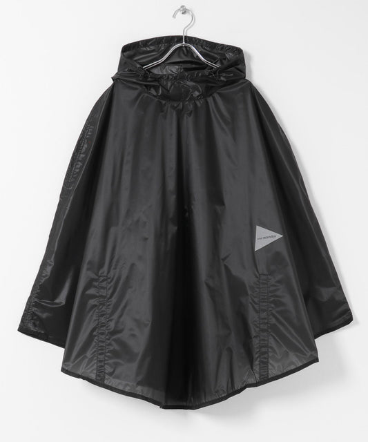 and wander SIL PONCHO 斗篷