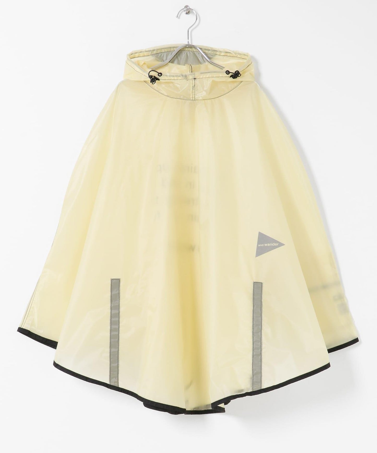 and wander SIL PONCHO 斗篷