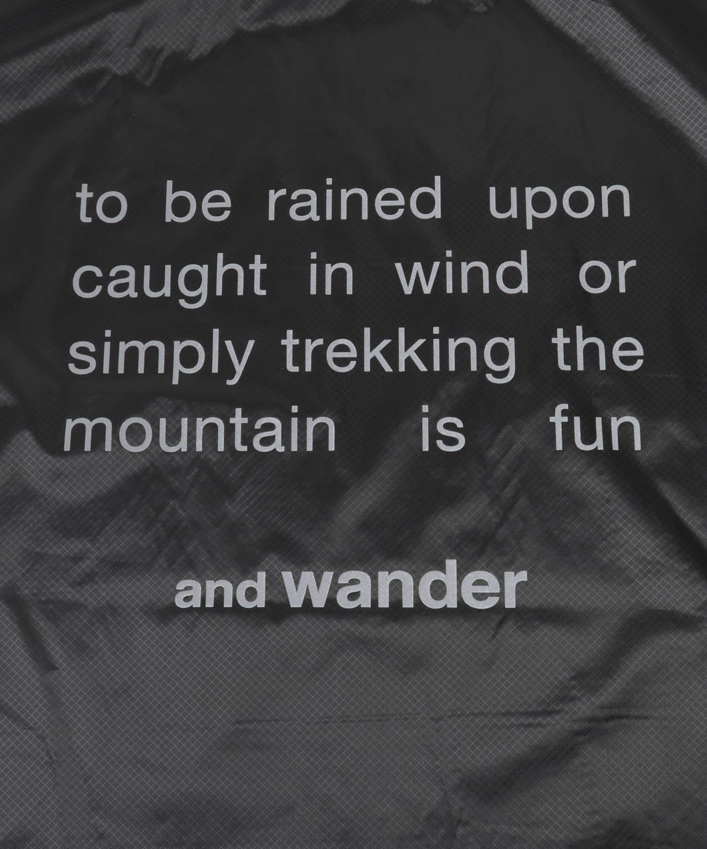 and wander SIL PONCHO 斗篷