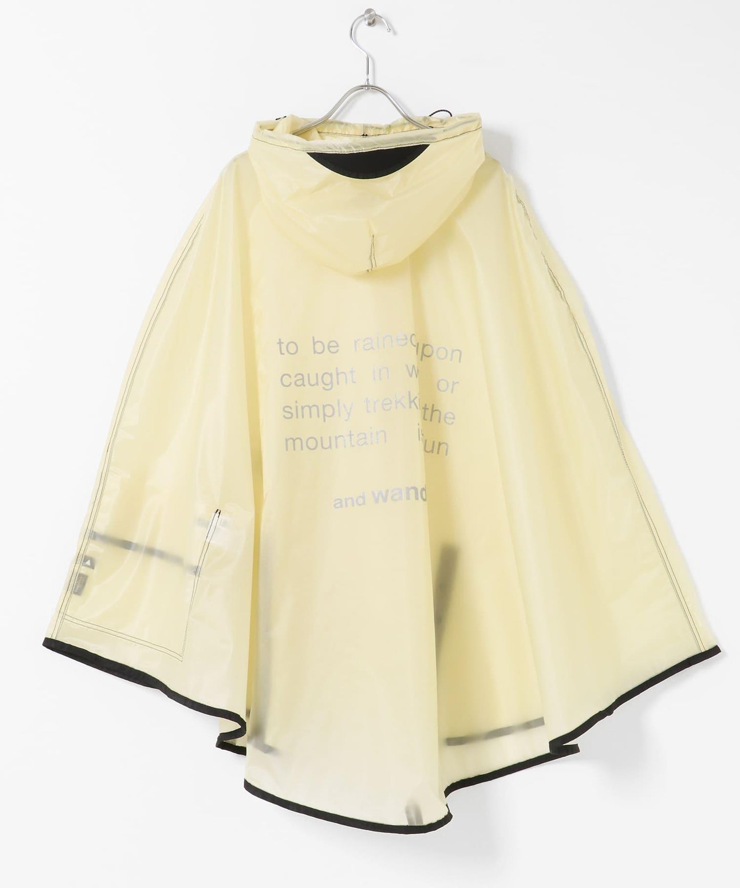 and wander SIL PONCHO 斗篷
