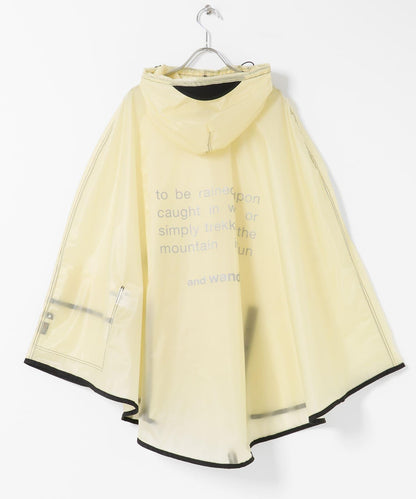 and wander SIL PONCHO 斗篷