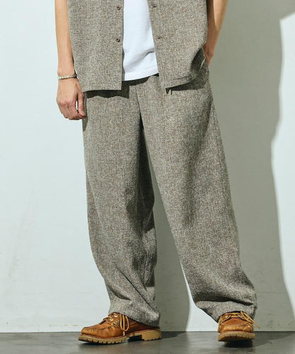 Spindle 夏季花呢 闊腿 休閒褲