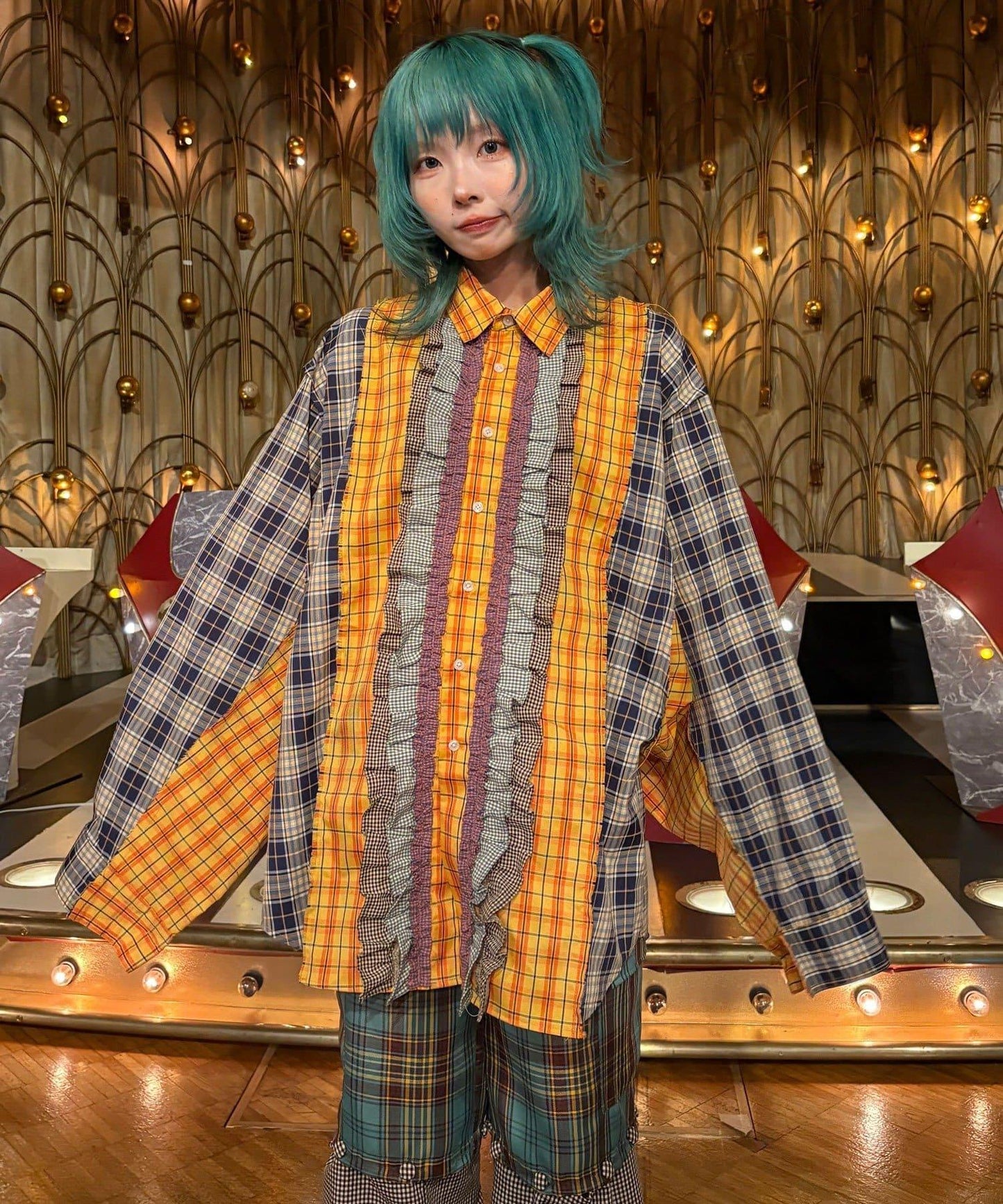 Ciaopanic 彩色荷葉邊襯衫