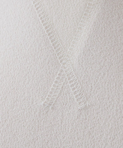 網紅聯名 刺繡 V字嵌片 套頭上衣