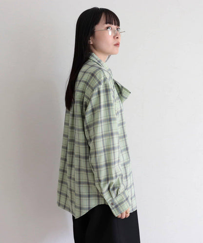 格紋大蝴蝶結襯衫