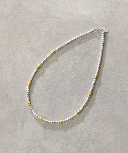 《スターリングシルバー使用》 條紋納瓦霍珍珠3×35 項鍊