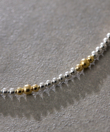 《スターリングシルバー使用》 條紋納瓦霍珍珠3×35 項鍊