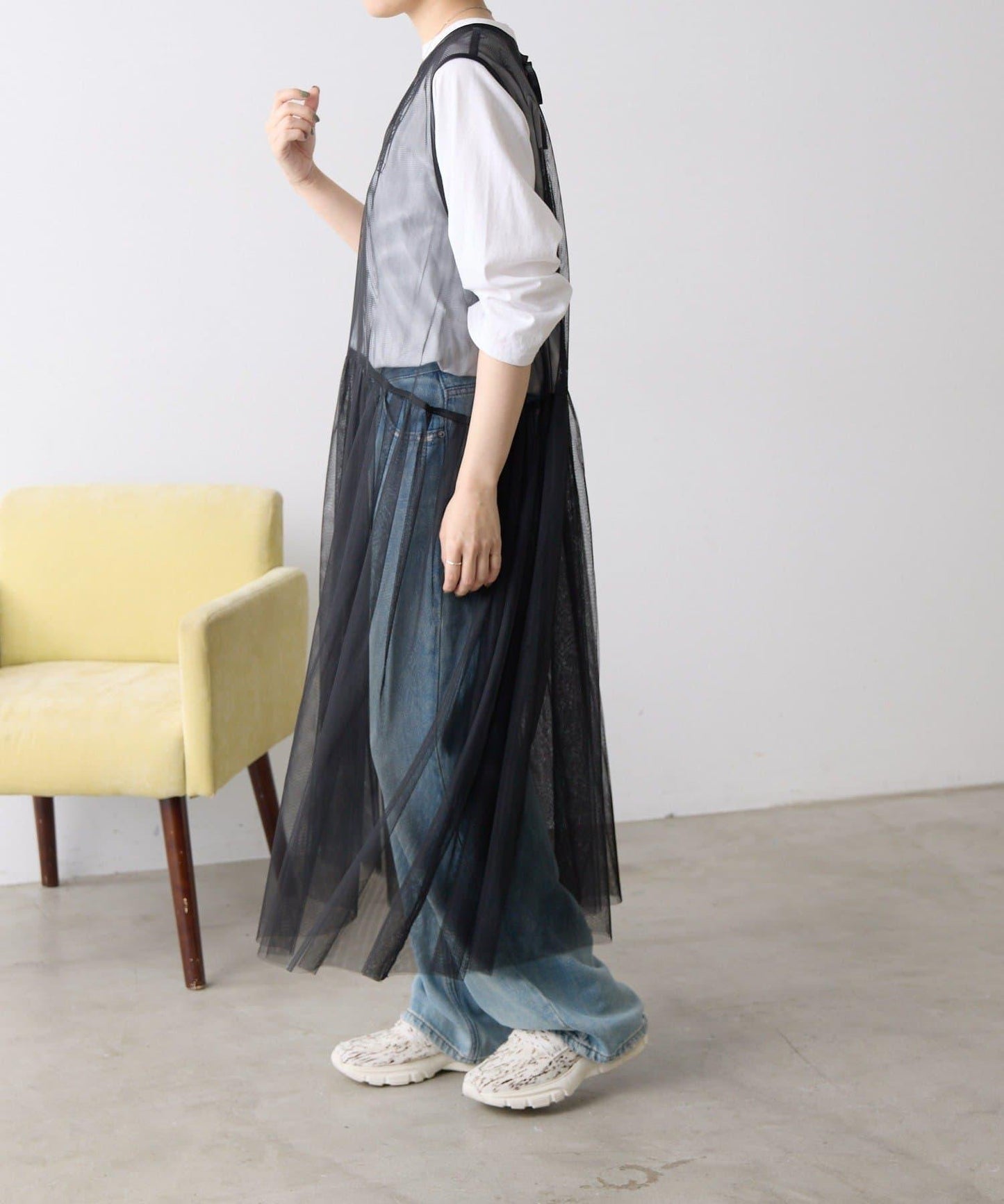 《2點セット/マルチウェイ》 提花網紗 多穿法 套裝連衣裙 SUM1 STYLE