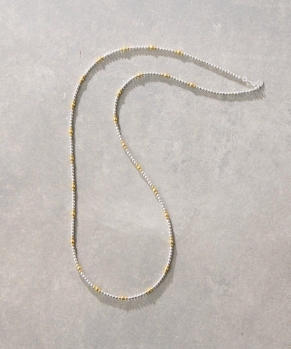 《スターリングシルバー使用》 條紋納瓦霍珍珠 3×80 項鍊