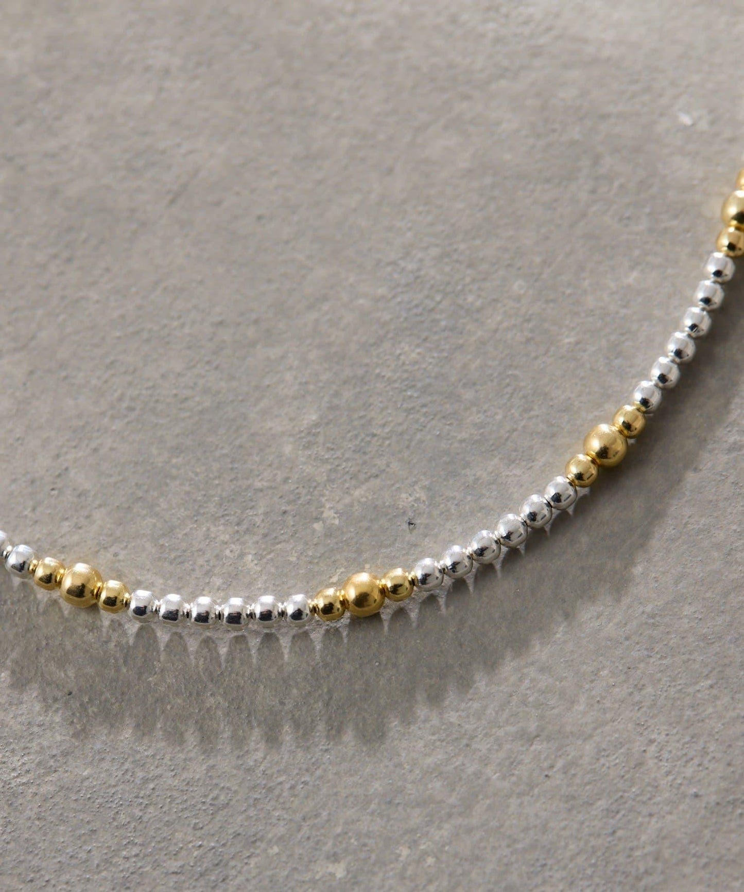 《スターリングシルバー使用》 條紋納瓦霍珍珠 3×80 項鍊