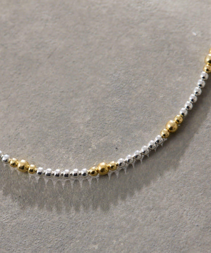 《スターリングシルバー使用》 條紋納瓦霍珍珠 3×80 項鍊