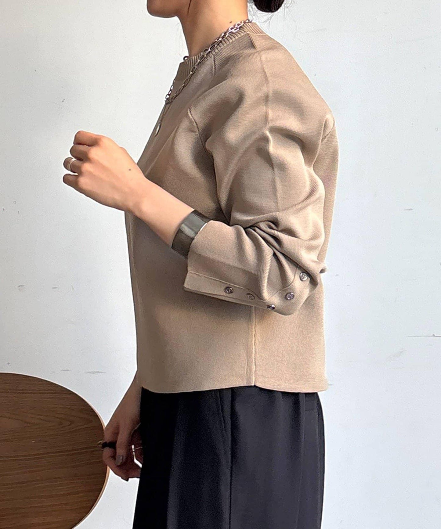 燈籠袖 針織上衣