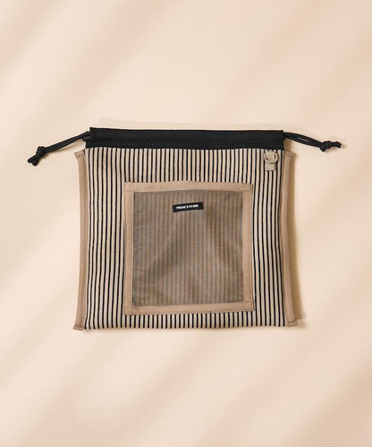 多用配色針織荷葉邊肩包