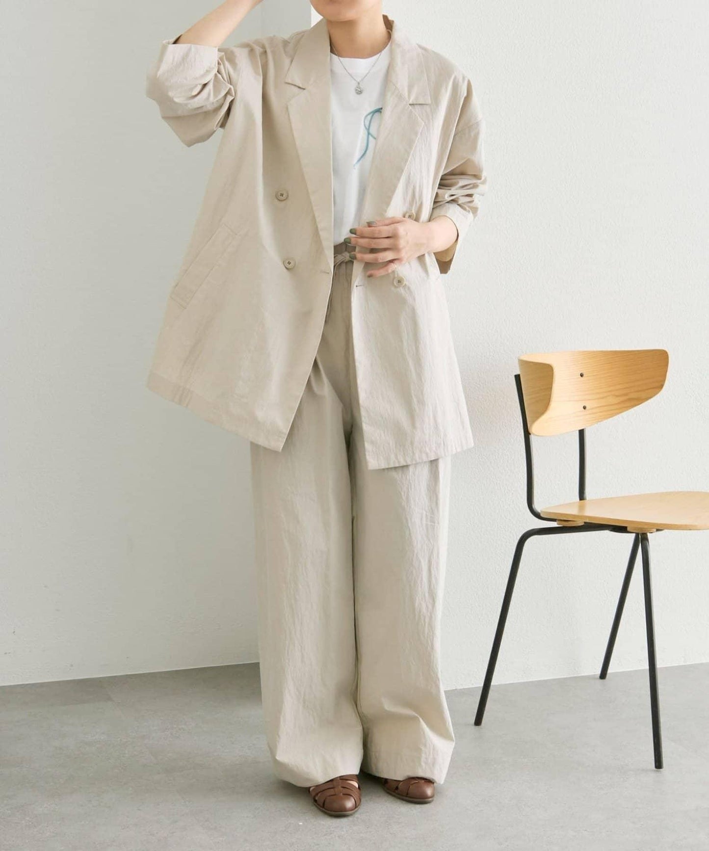 側開叉 雙排扣 SUM1 STYLE 西裝外套