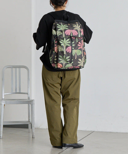 輕量棕櫚圖案 ear PAPILLONNER sampo×ear 雙肩包